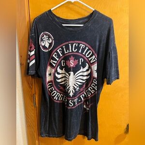 Affliction Signature Series Georges St Pierre GSP Team Rush Men’s L